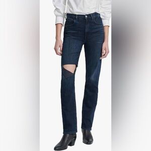 7 For All Mankind Easy Slim 29 Sunbeam Ripped Jeans NWT